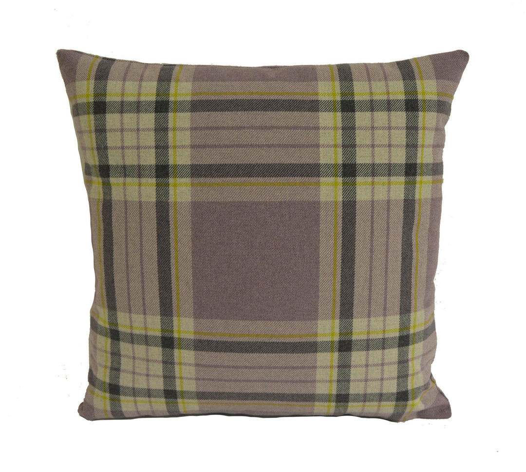 Clarke & Clarke - Glenmore - Heather - Stunning Plaid Cushion Cover Throw Pillow Designer Home Decor.