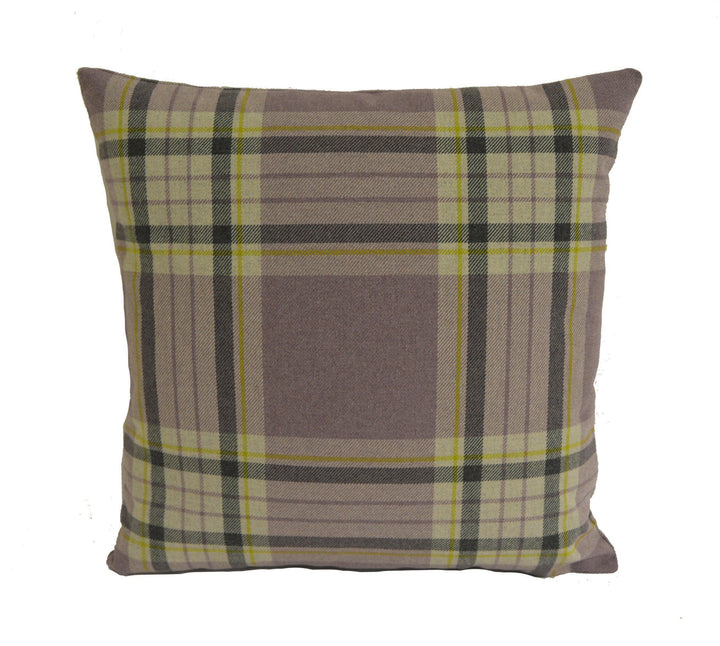 Clarke & Clarke - Glenmore - Heather - Stunning Plaid Cushion Cover Throw Pillow Designer Home Decor.