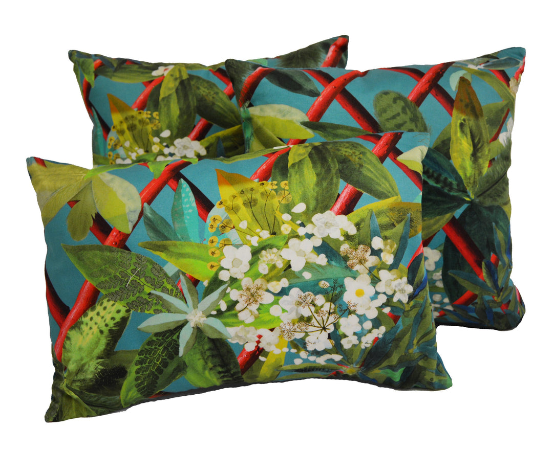 Designers Guild / Christian Lacroix - Canopy - Turquoise - Cushion Cover Throw Pillow Designer Home Decor
