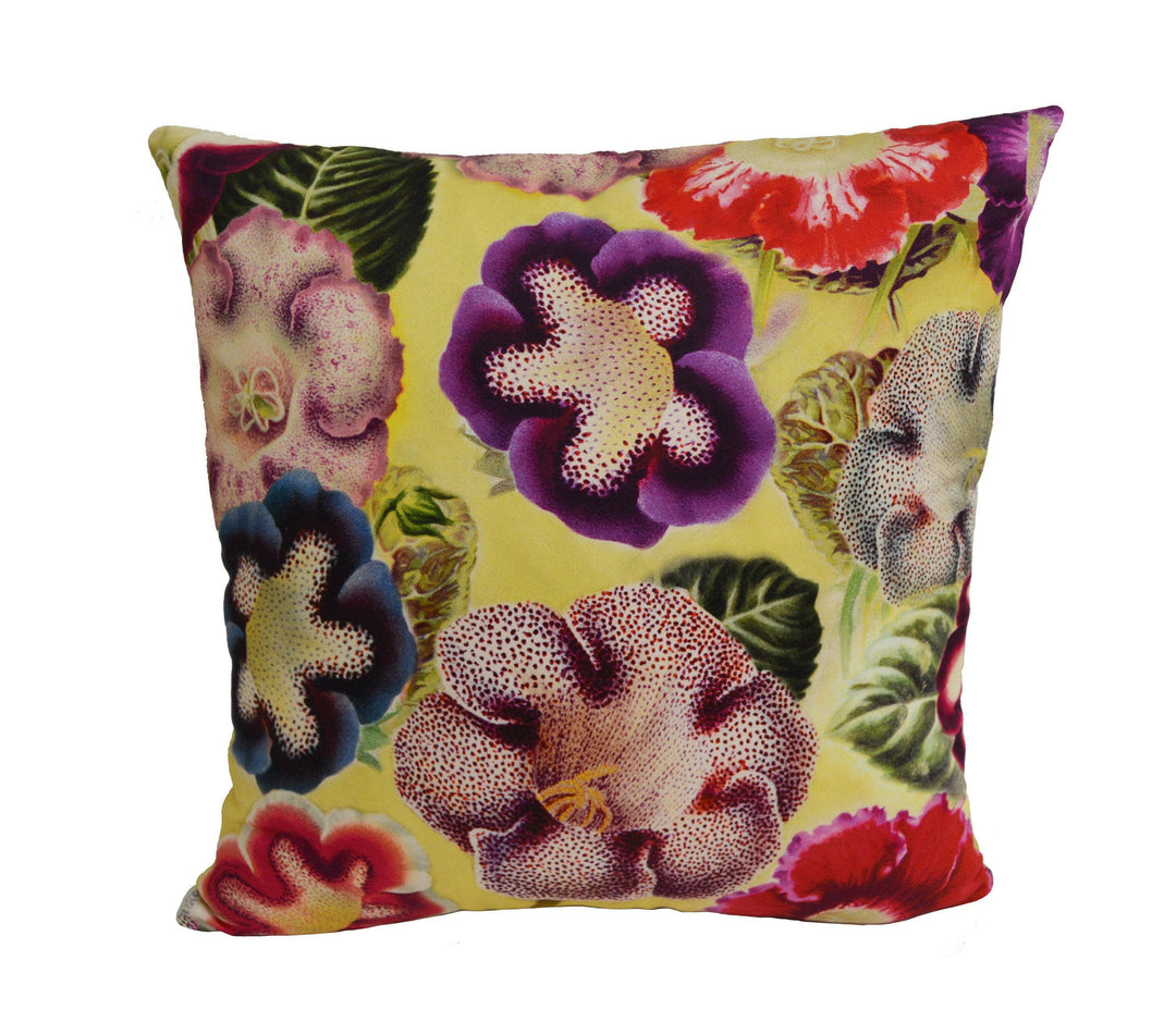 Designers Guild - Varietes De Gloxonia - Violet - Stunning Floral Cushion Cover Throw Pillow Designer Home Decor.