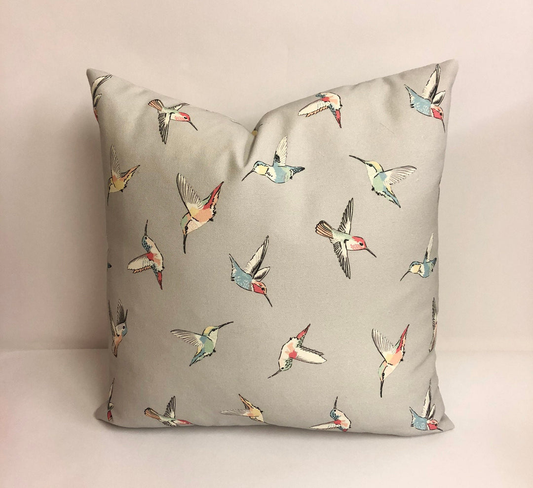 Clarke & Clarke - Hummingbird - Grey - Cushion Covers Pillow Throws  Home Decor