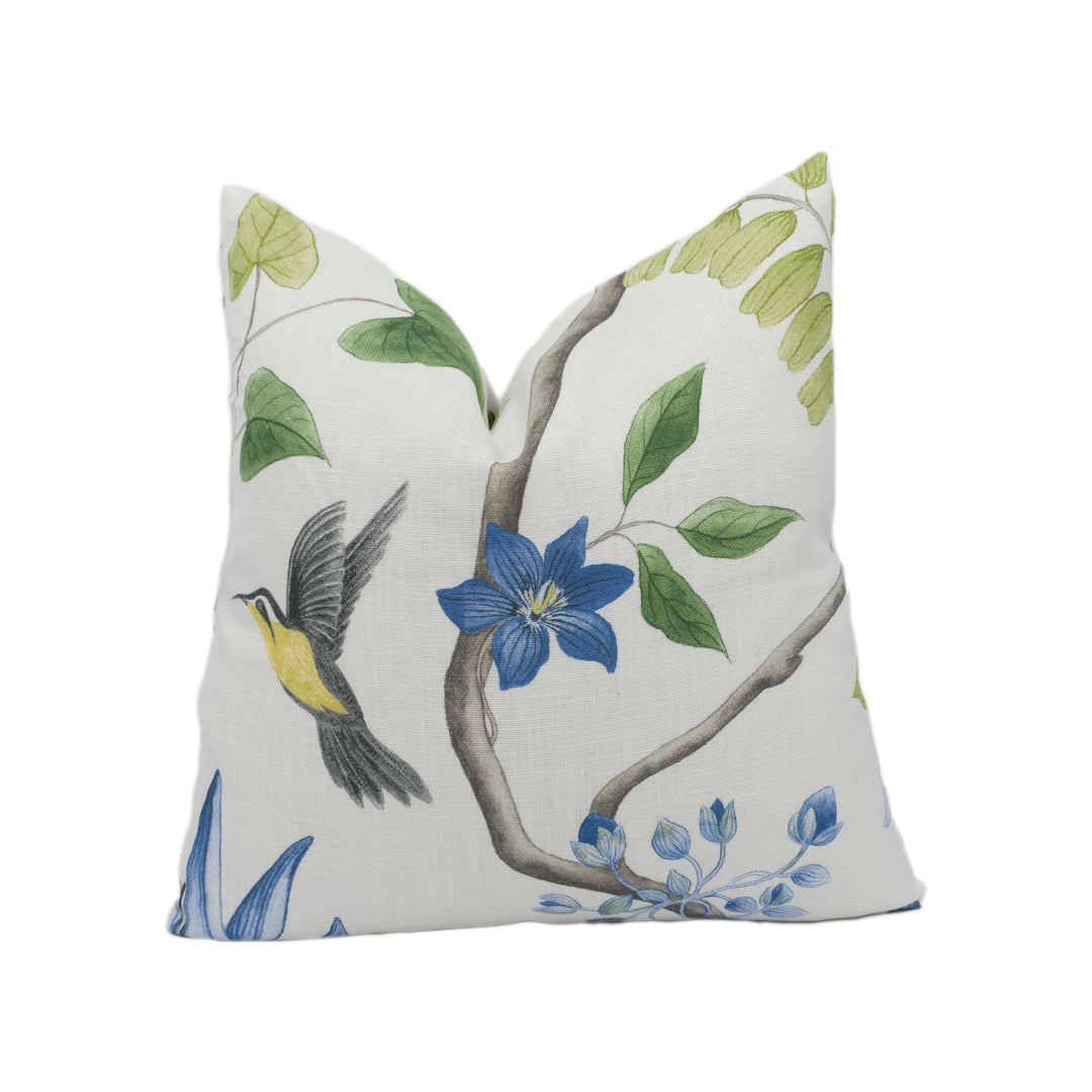Sanderson - Clementine - Delft Blue - Cushion Cover Throw Pillow Stunning Designer Home Decor.