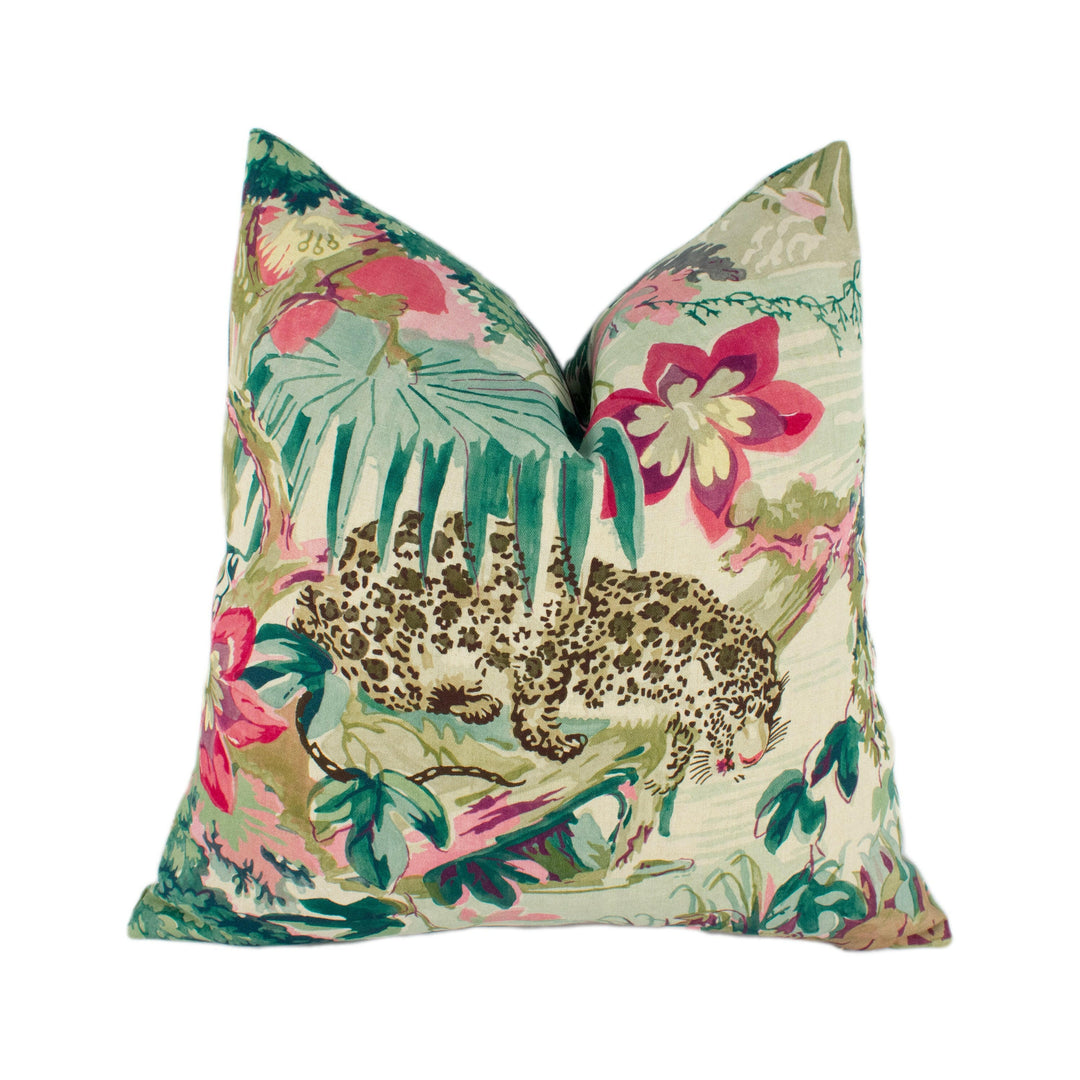 Linwood - Jungle Rumble - Parrot - Vibrant Tropical Jungle Designer Cushion Cover - Luxury Throw Pillow - Handmade Home Decor.