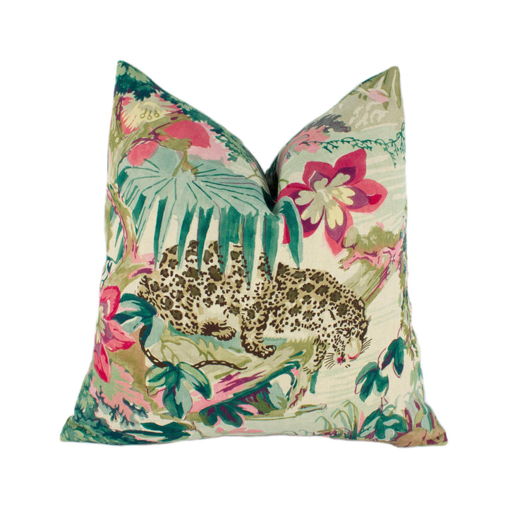 Linwood - Jungle Rumble - Parrot - Vibrant Tropical Jungle Designer Cushion Cover - Luxury Throw Pillow - Handmade Home Decor.