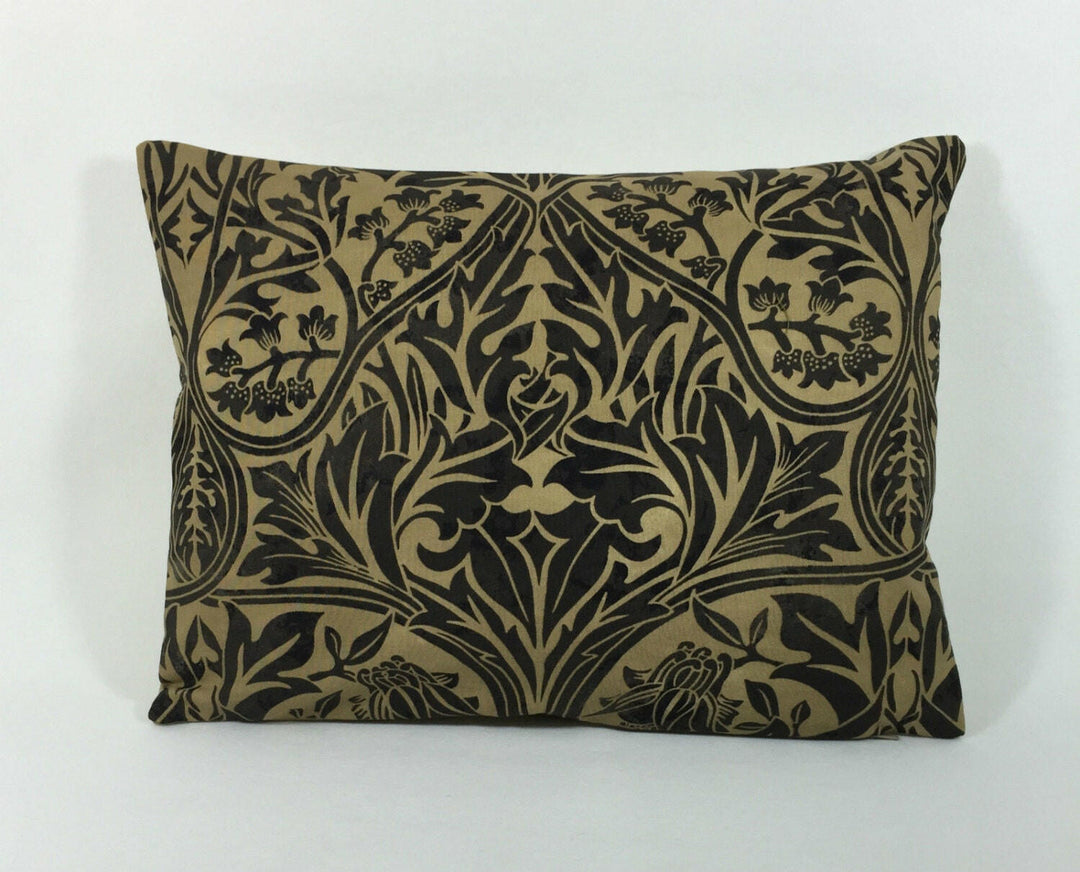 William Morris - Bluebell - Black / Manilla - Classic English Designer Cushion Cover Stunning Designer Throw Pillow Home Decor.