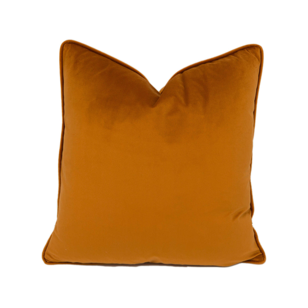 Designer Velvet Stunning Orange Cushion Covers Throw Pillow Designer Home Decor.