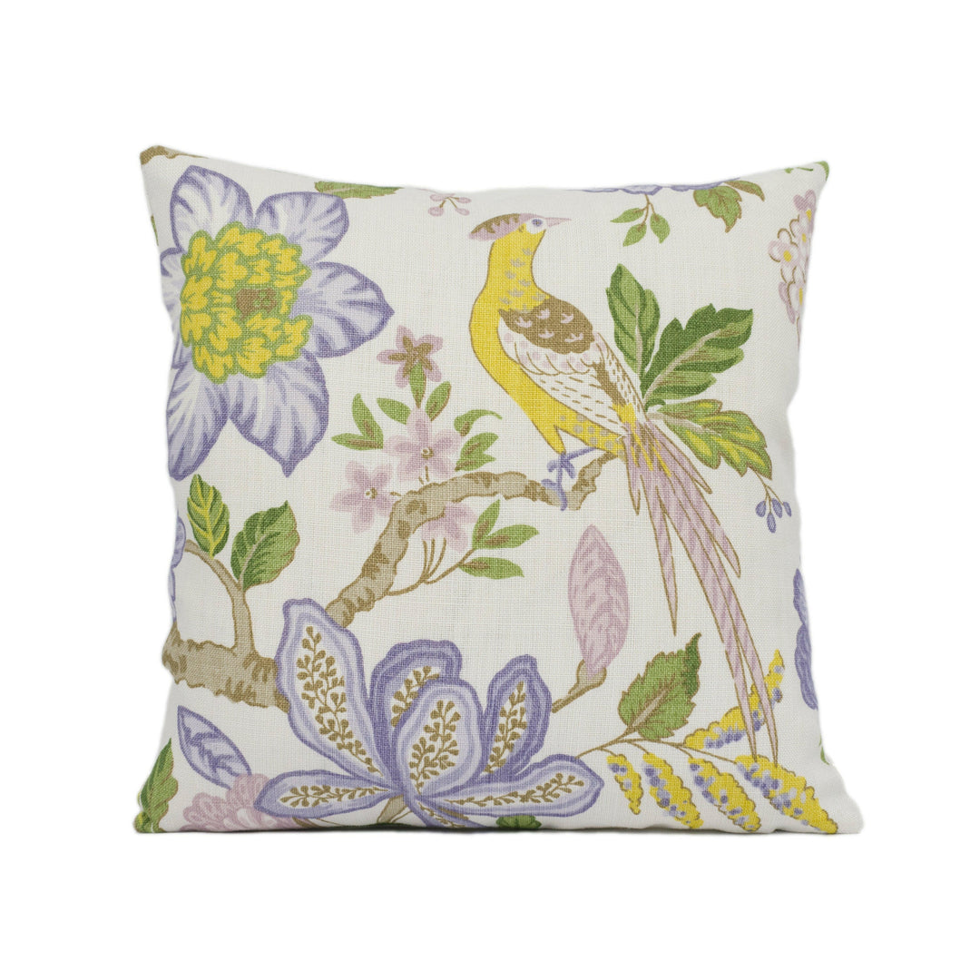 Schumacher - Huntington Gardens - Lavender - Stunning Tree Of Life Designer Cushion Cover - Handmade Throw Pillow - Luxury Home Décor.
