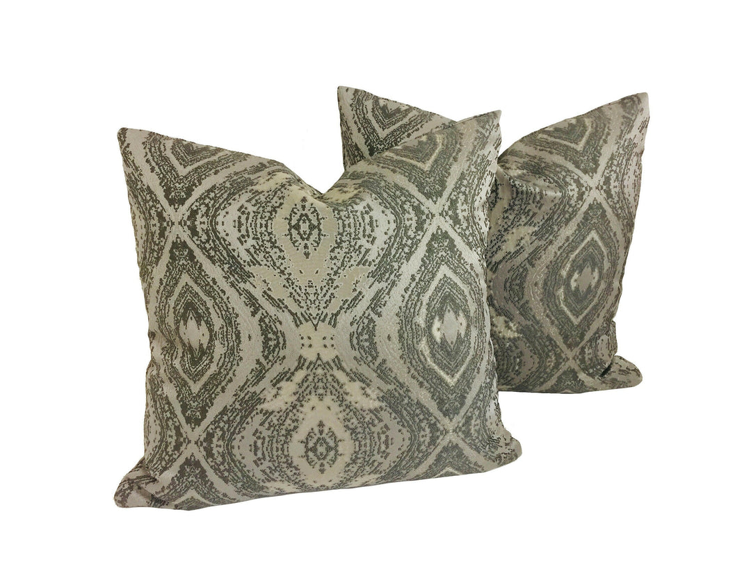 Prestigious - Adonis - Graphite - Marble Effect Metallic Cushion Cover - Handmade Throw Pillow Designer Home Decor.