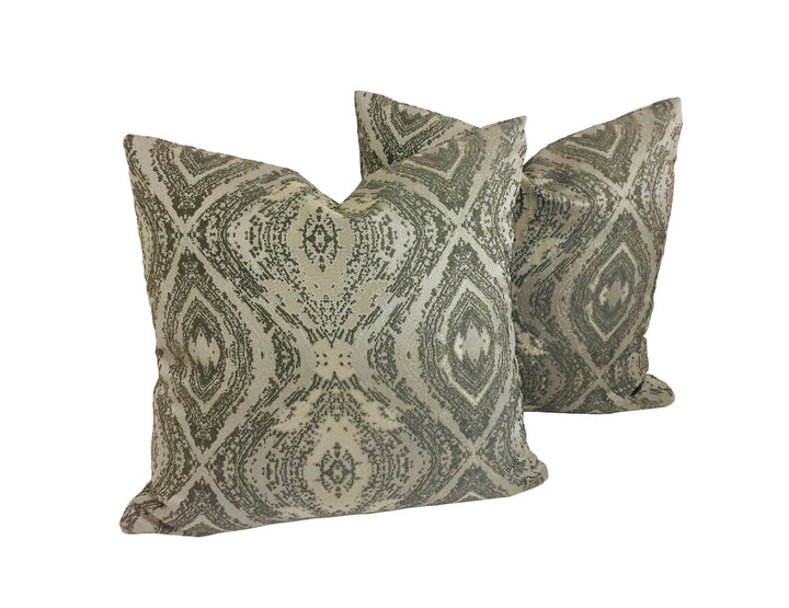 Prestigious - Adonis - Graphite - Marble Effect Metallic Cushion Cover - Handmade Throw Pillow Designer Home Decor.