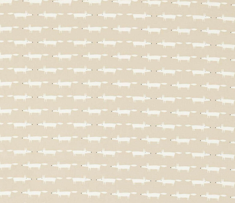 Scion Fabric - Little. Fox  - Snow -  Made to Measure Curtains + buy by the metre.