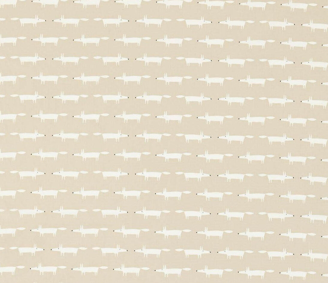 Scion Fabric - Little. Fox  - Snow -  Made to Measure Curtains + buy by the metre.