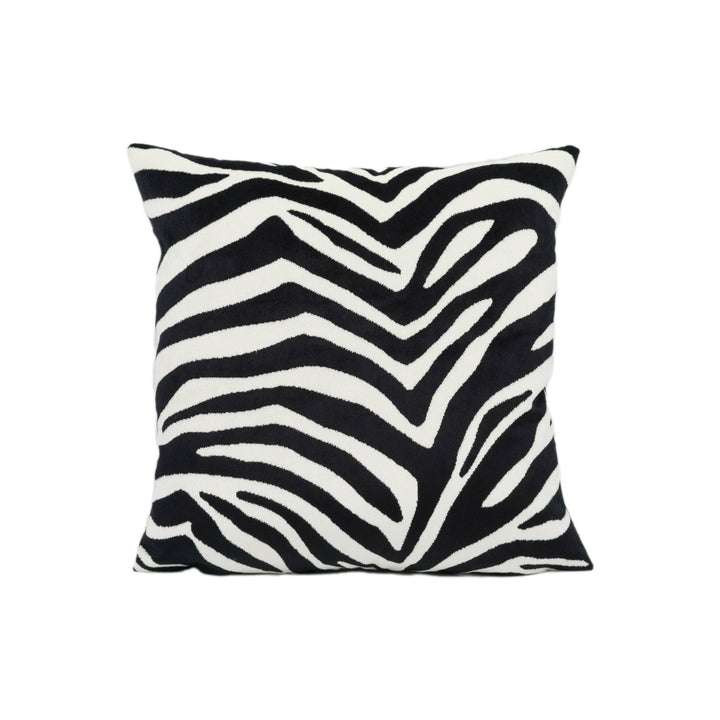 Clarke & Clarke - BW1029 - Black / White - Velvet Cushion Cover Handmade Throw Pillow Designer Home Décor.