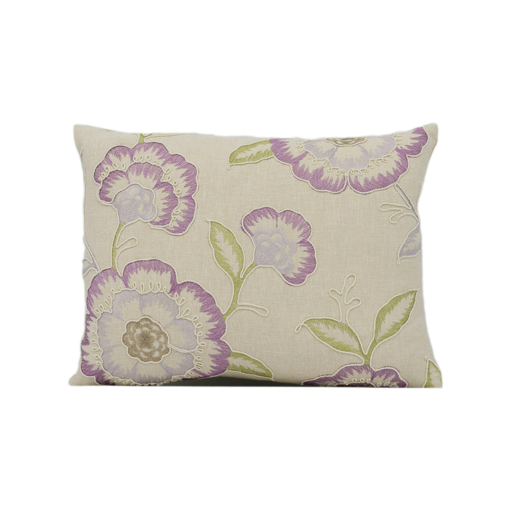 Clarke and Clarke - Richmond - Heather - Stunning Embroidered Designer Cushion Cover Throw Pillow Home Decor.