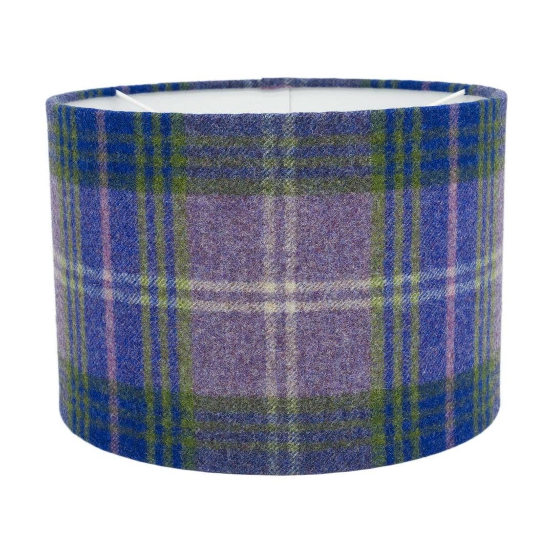 Abraham Moon - Mr Straw's House - Heather - Lampshade Stunning Handmade, Drum Plaid Lamp Shade, Home Décor.