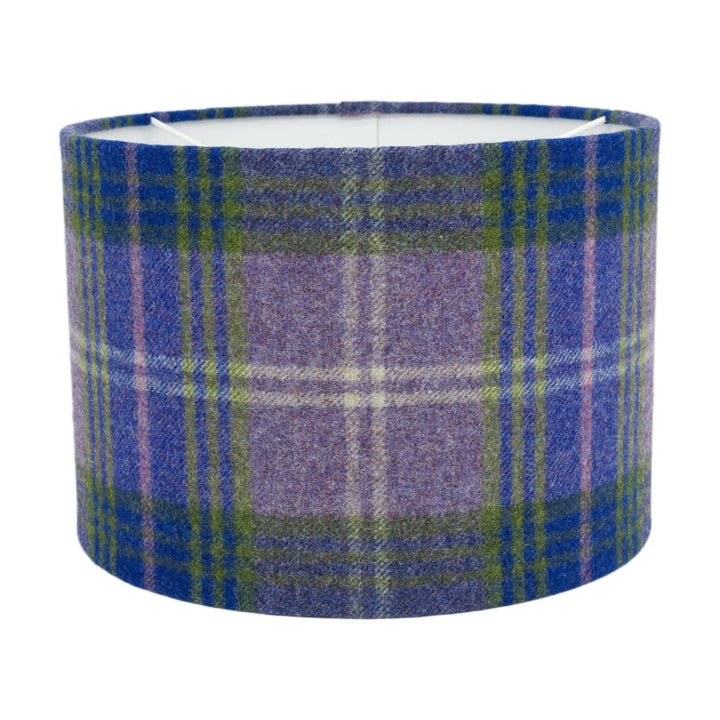 Abraham Moon - Mr Straw's House - Heather - Lampshade Stunning Handmade, Drum Plaid Lamp Shade, Home Décor.