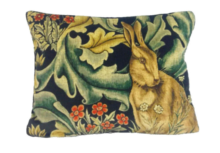 William Morris - Forest Velvet - Charcoal - Cushion Cover Throw Pillow Designer Homer Decor.