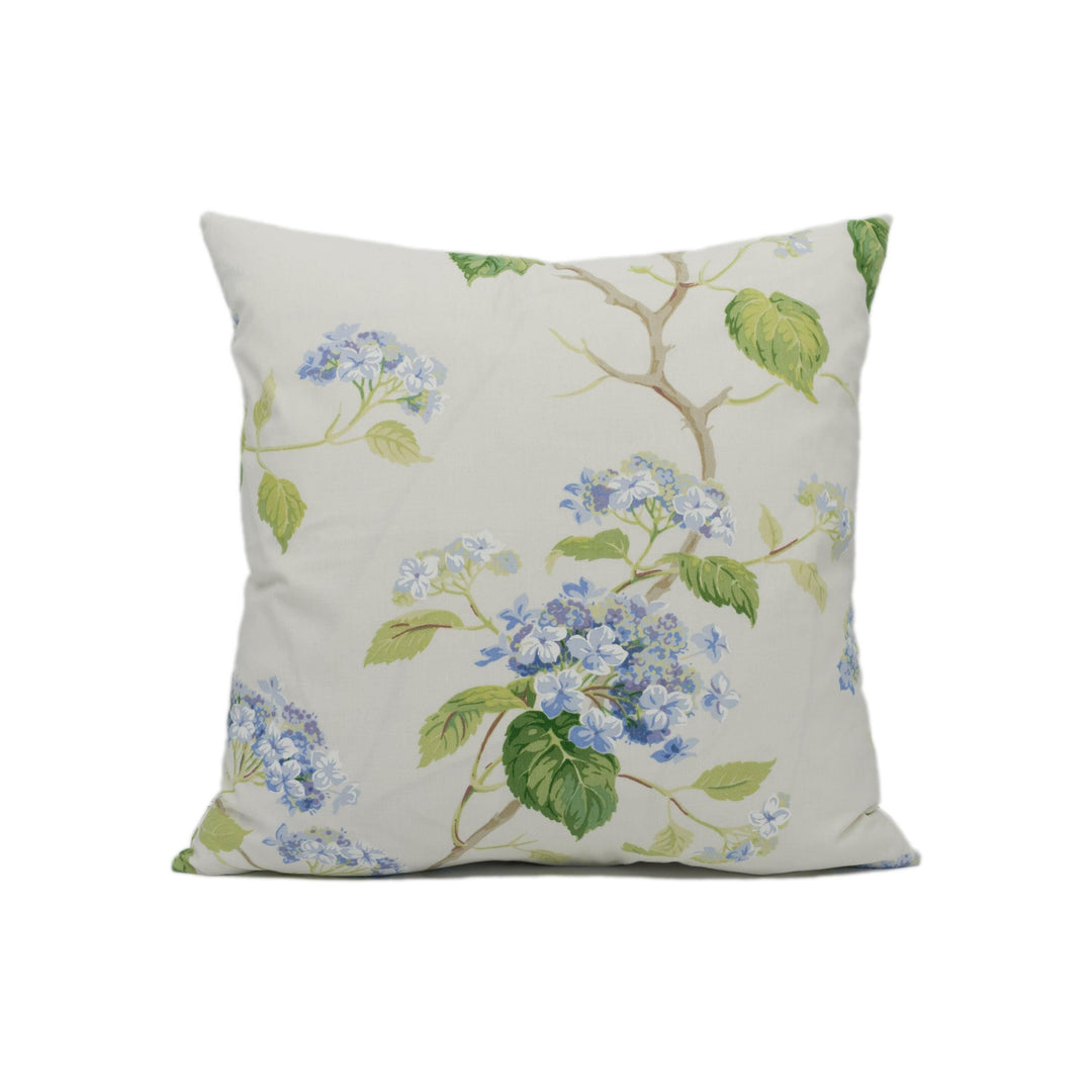 Colefax and Fowler - Summerby - Blue - Classic Gentle Floral Designer Cushion Cover - Luxury Throw Pillow - Handmade Home Décor.