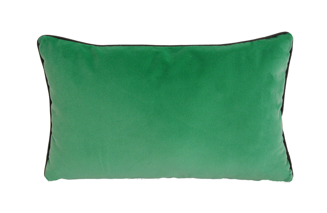 Stunning Jade Velvet Cushion Covers Decorative Pillow Contrast Piped.