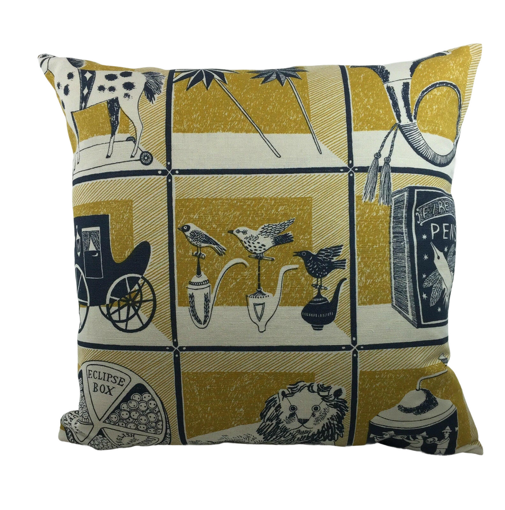 St. Judes - Curiosity Shop By Designer Emily Sutton - A British Designer -Stunning Fabric Cushion Cover.