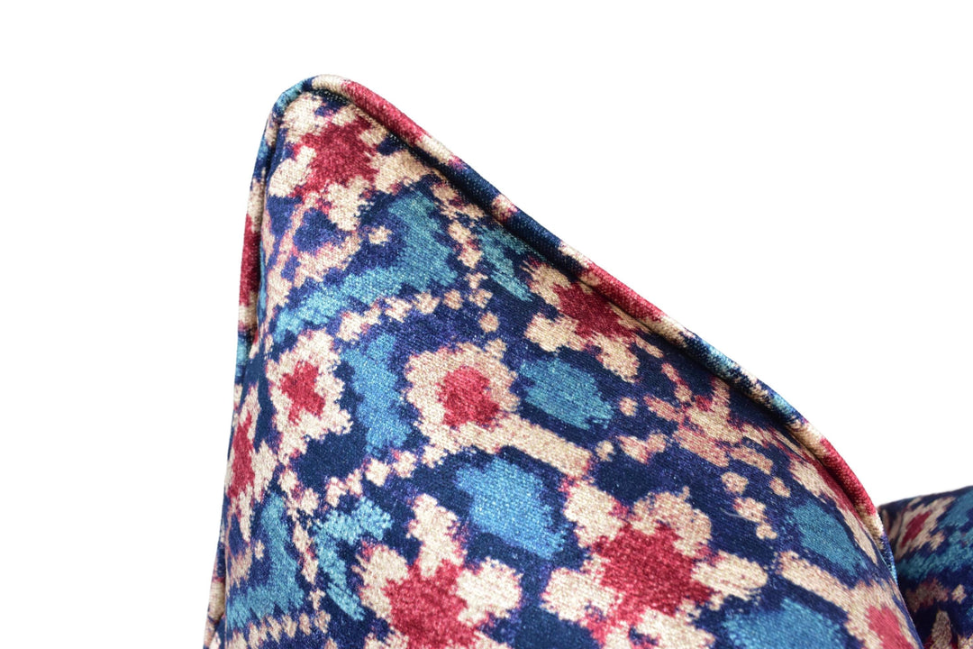 a close up of a tie on a white background