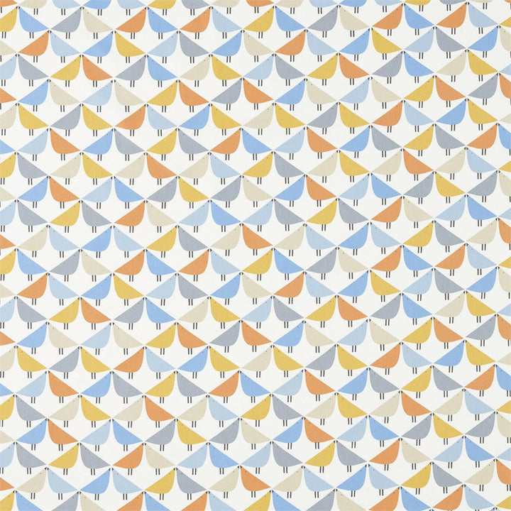 Scion Fabric - Lintu -  Satsuma/Sky/Pebblev  Made to Measure Curtains + buy by the metre.