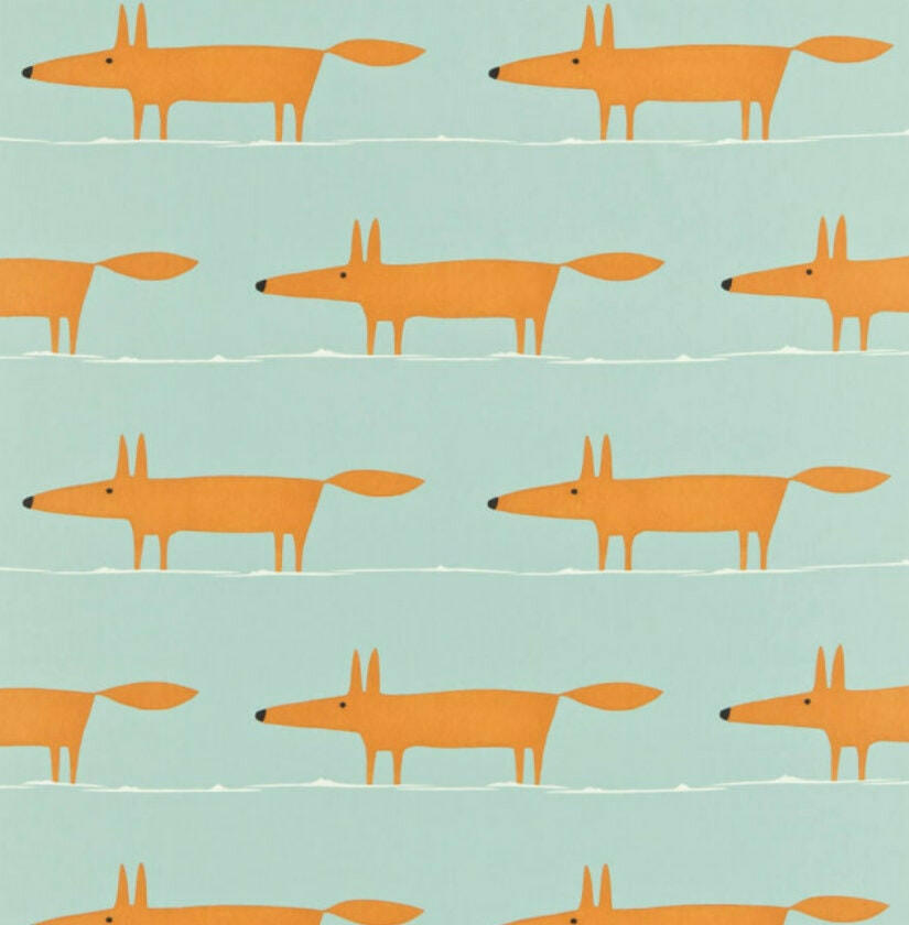 Scion - Mr Fox - Stunning Handmade Lampshade - Many Colours Available - Sunflower / Sky / Neutral / Kiwi / Blush / Tangerine - Home Decor.