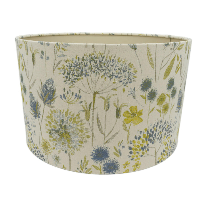 Voyage - Flora - Cream Duck Egg - Lampshade - Ceiling Light - Bright Airy Meadow Flowers - Handmade Designer Home Décor.
