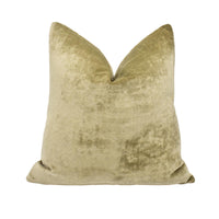 Thumbnail for a gold velvet pillow with a white background