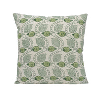 Thumbnail for a green and white pillow on a white background