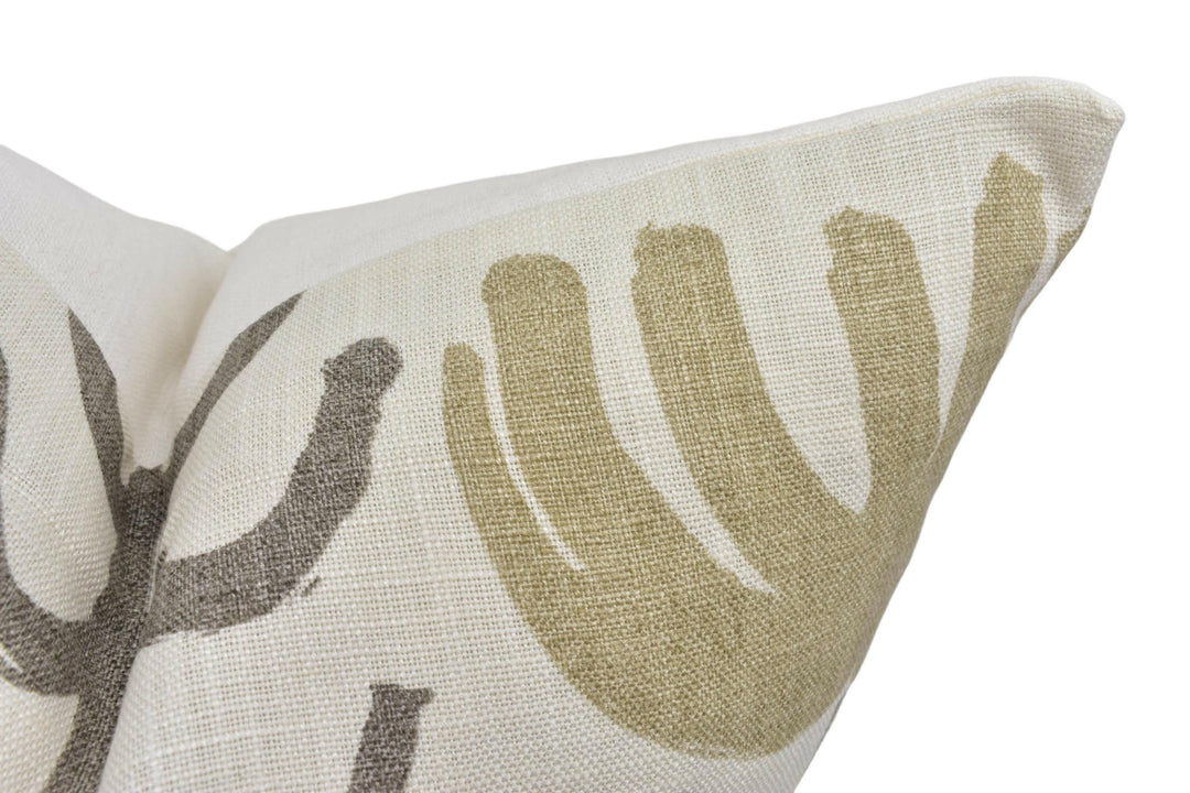 Designers Guild x William Yeoward - Pierrette - Greige - Scandi Floral Designer Cushion Cover   - Neutral Flower Pillow Cover - Beige Grey.