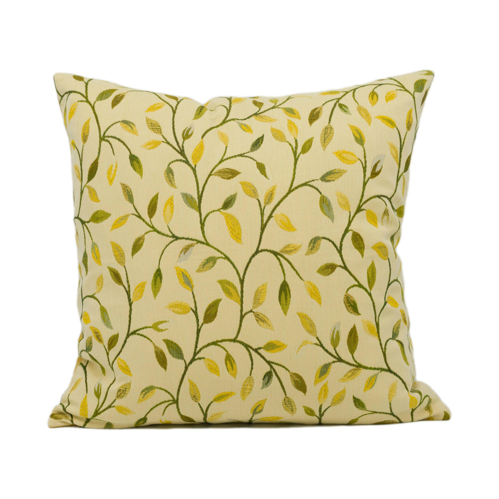 Voyage - Cervino - Autumn - Fine Leafy Scrolling Vine Cushion Cover - Handmade Throw Pillow - Designer Home Décor.