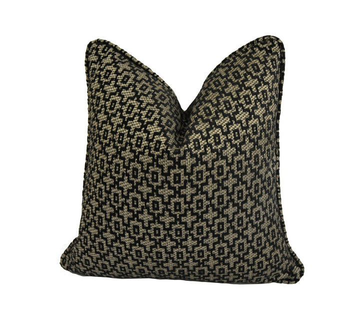 Clarke and Clarke - Mansour - Charcoal - Stunning Chenille Cushion Cover Throw Pillow Designer Home Decor.