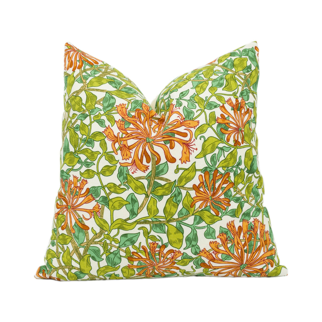 William Morris - Honeysuckle - Summer - Classic English Cushion Cover Handmade Throw Pillow Designer Home Décor.