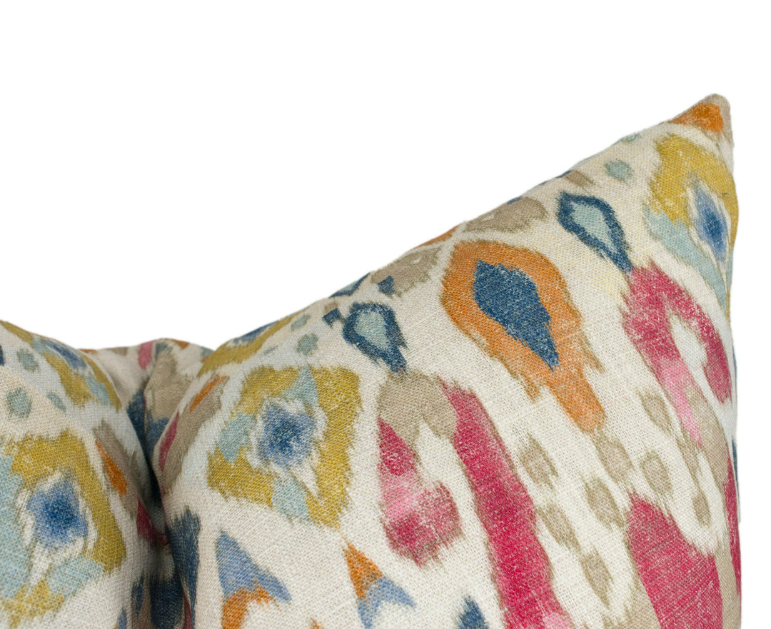 Jane Churchill - Sumba - Red / Orange - Asian Kilim Pattern Inspired  Cushion Cover - Handmade Throw Pillow - Designer Home Décor.