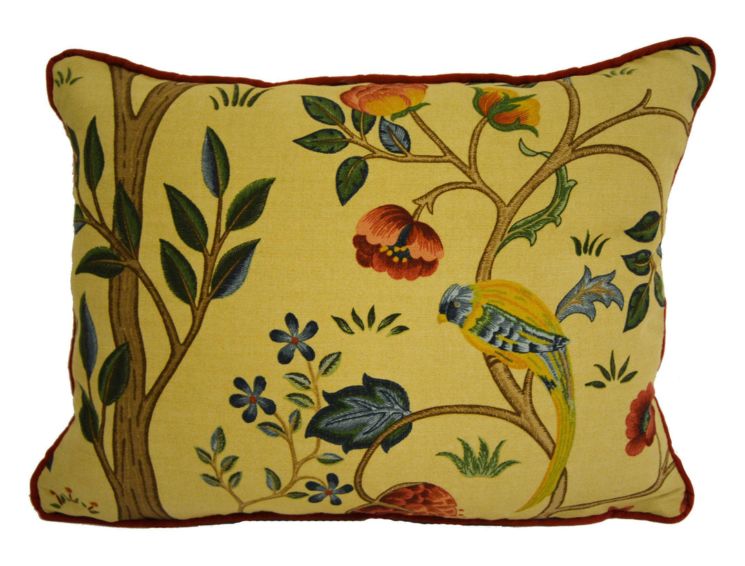 William Morris - Kelmscott Tree - Forest / Gold - Classic English Designer Cushion Cover - Luxury Throw Pillow - Handmade Home Decor.