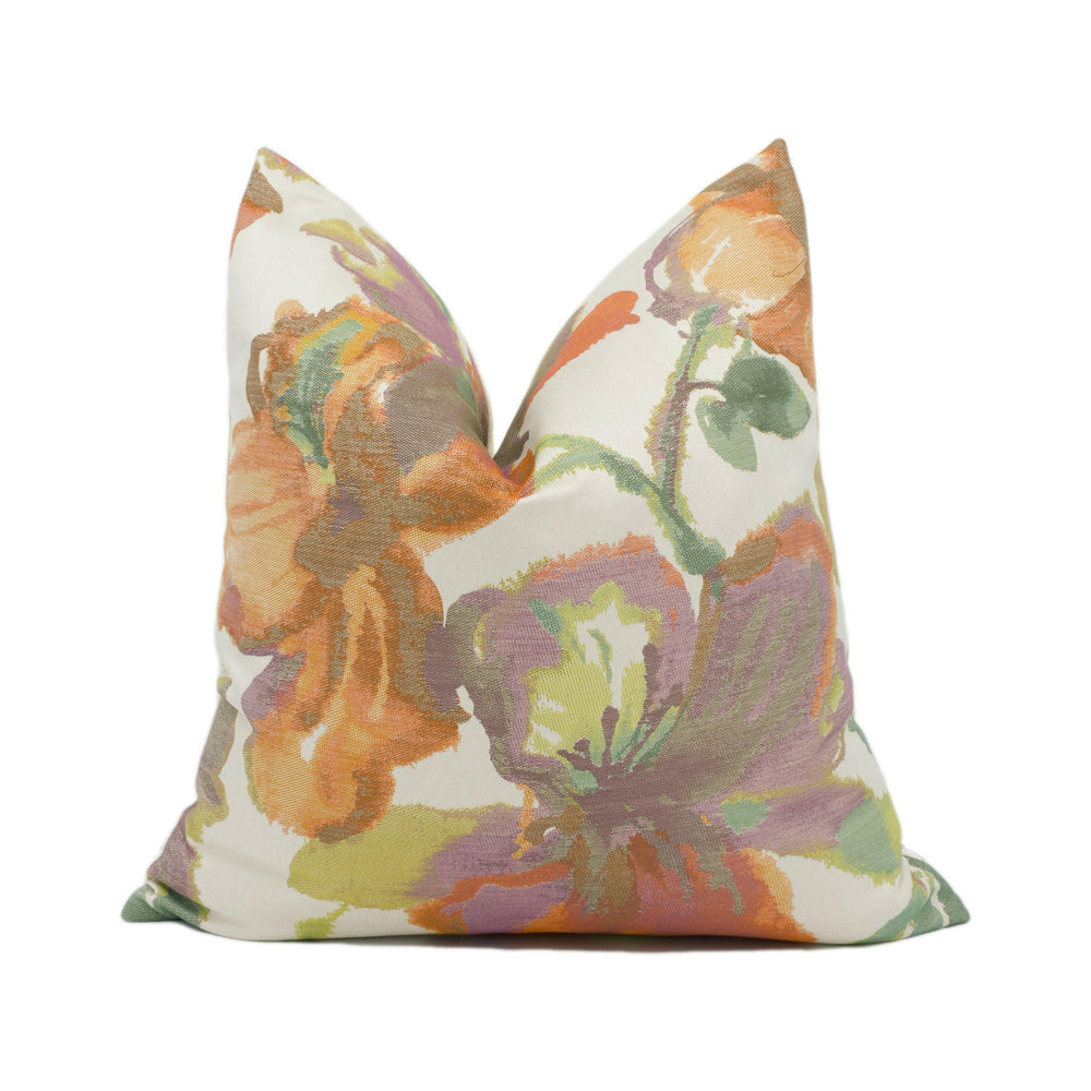 Sunbury Design - Delphine - Garden - Modern Watercolour Inspired Floral Cushion Cover - Handmade Throw Pillow - Designer Home Décor.