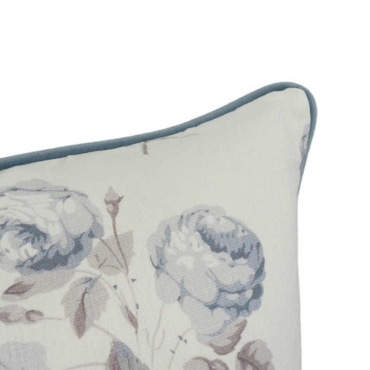 Colefax and Fowler - Bowood - Blue / Grey - Plain or Piped - Iconic Floral Designer Cushion Cover Handmade Throw Pillow Luxury Home Decor.