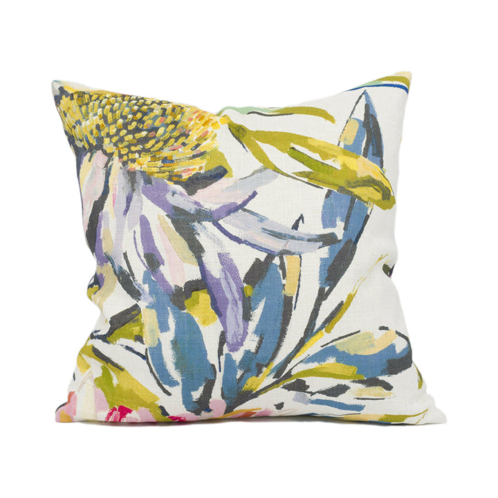 Harlequin - Floreale - Fuchsia / Heather / Lime - Large Scale Painterly Cushion Cover - Handmade Throw Pillow - Designer Home Décor.