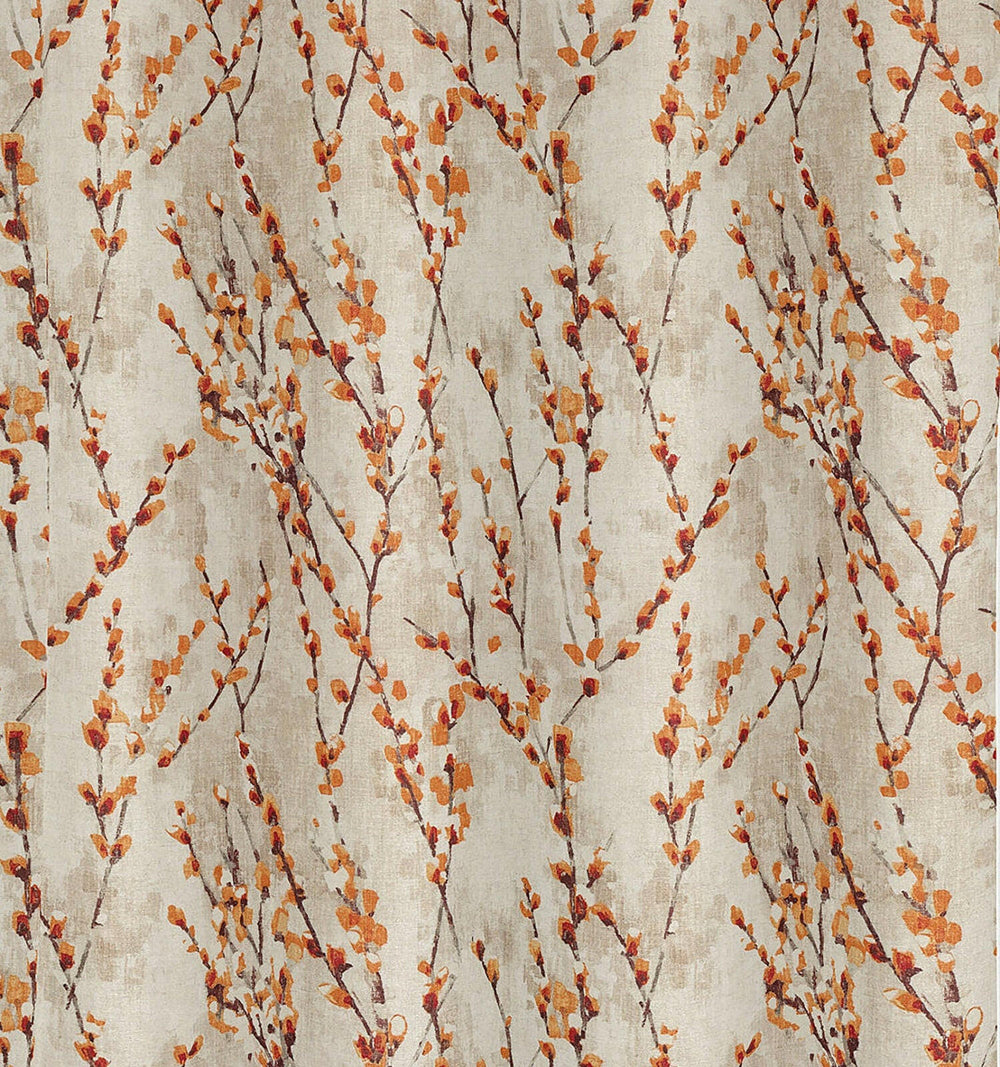 Harlequin - Salice - Mustard / Tangerine - Made to Measure Curtains + buy by the metre.