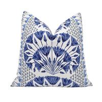 Thumbnail for a blue and white pillow on a white background