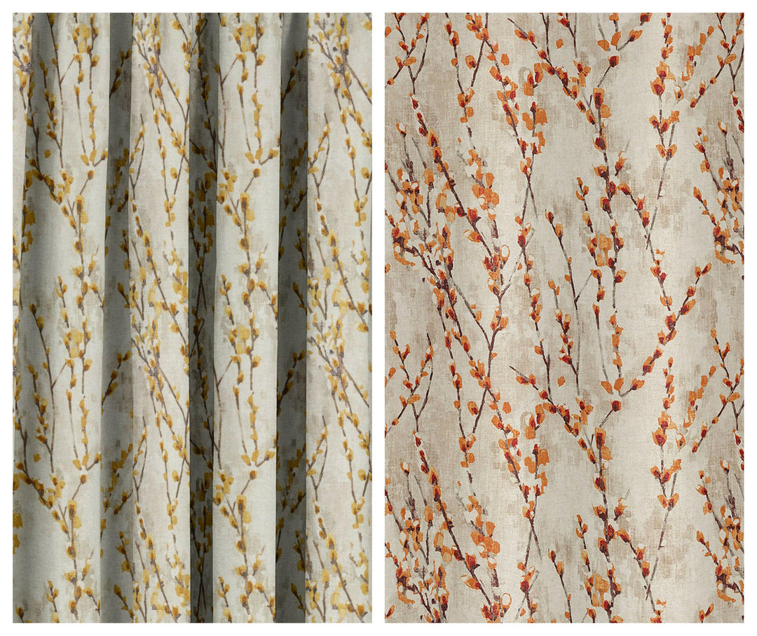 Harlequin - Salice - Mustard / Tangerine - Made to Measure Curtains + buy by the metre.