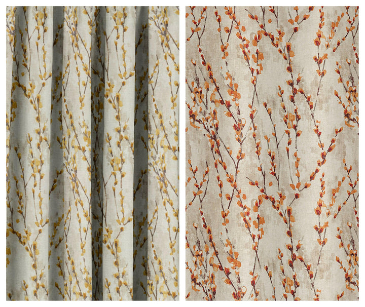 Harlequin - Salice - Mustard / Tangerine - Made to Measure Curtains + buy by the metre.