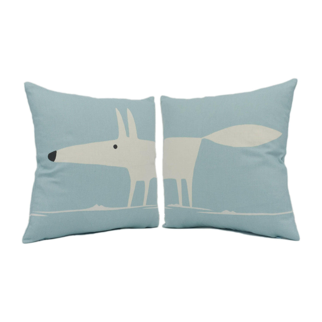 Scion - Mr Fox - Pair of 12" Double-Sided Cushion Covers - 8 Colours Available - Designer Throw Pillow Stunning Scatter Pillow Home Decor.