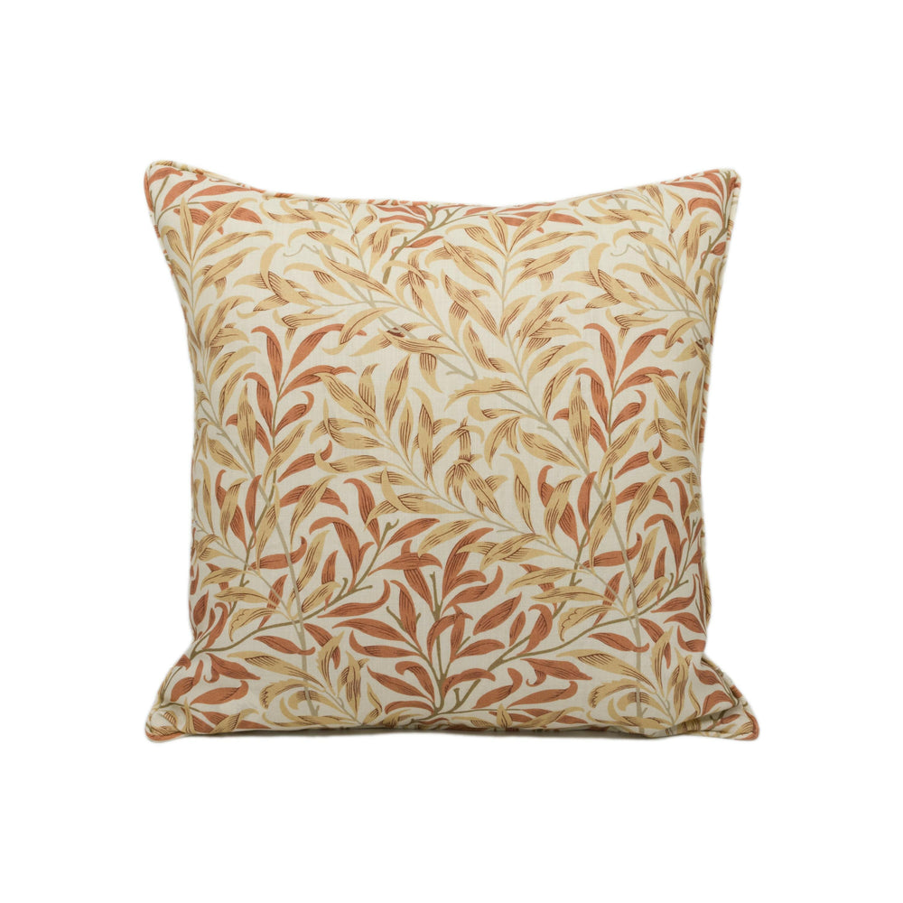William Morris - Willow Bough - Russet / Wheat - Iconic Arts and Crafts Design Cushion Cover - Handmade Throw Pillow - Designer Home Décor.