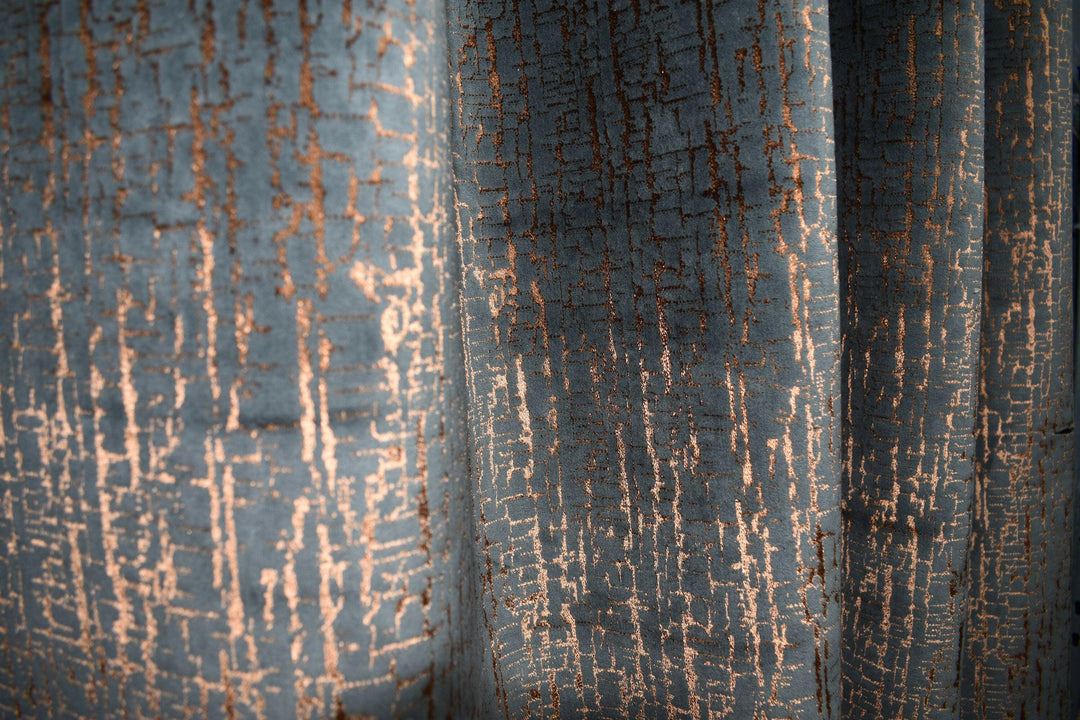 Kai - Adorna - Copper - Made to Measure Curtains, Designer Drapery panels Home Décor.