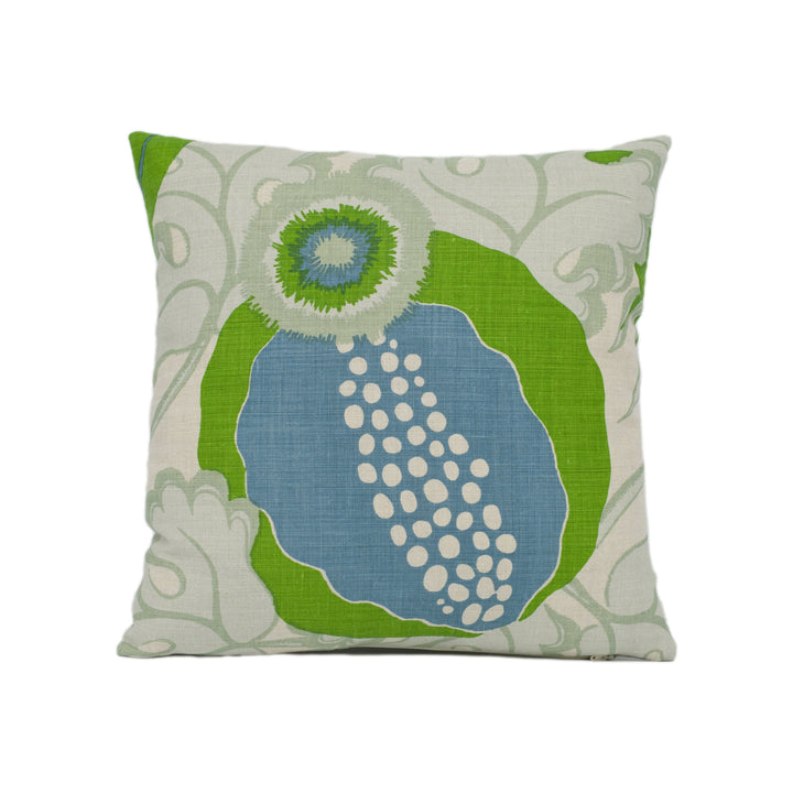 Christopher Farr x Michael Szell - Carnival - Green - Bright Colourful Psychedelia Inspired Cushion Cover - Handmade Throw Pillow Designer