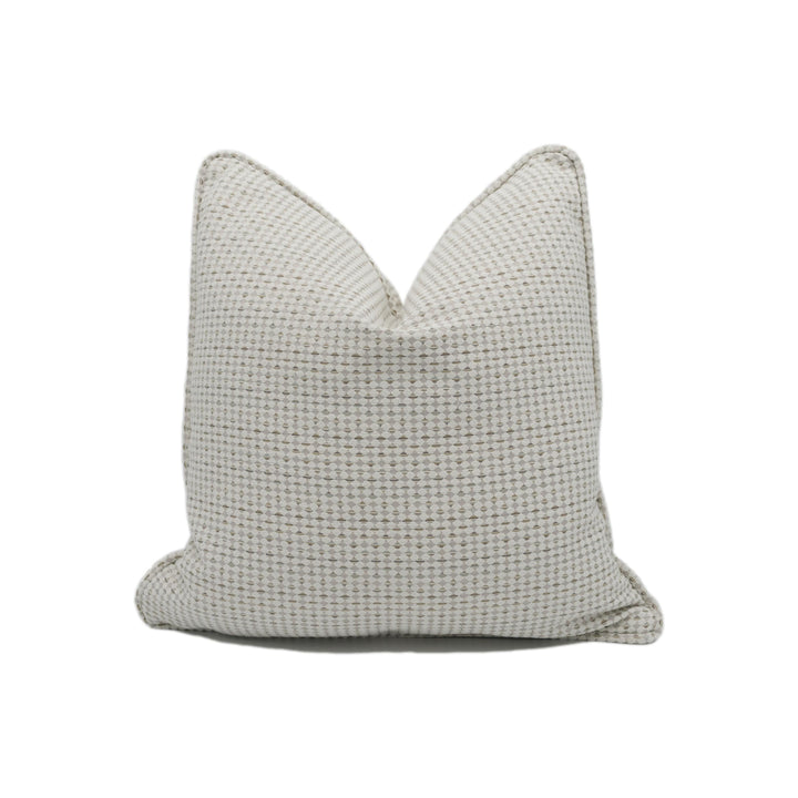 Clarke & Clarke - Pavo - Natural - Luxurious Embroidered Chenille Piped Cushion Cover - Handmade Throw Pillow - Designer Home Décor