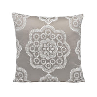 Thumbnail for a gray and white pillow with an intricate design