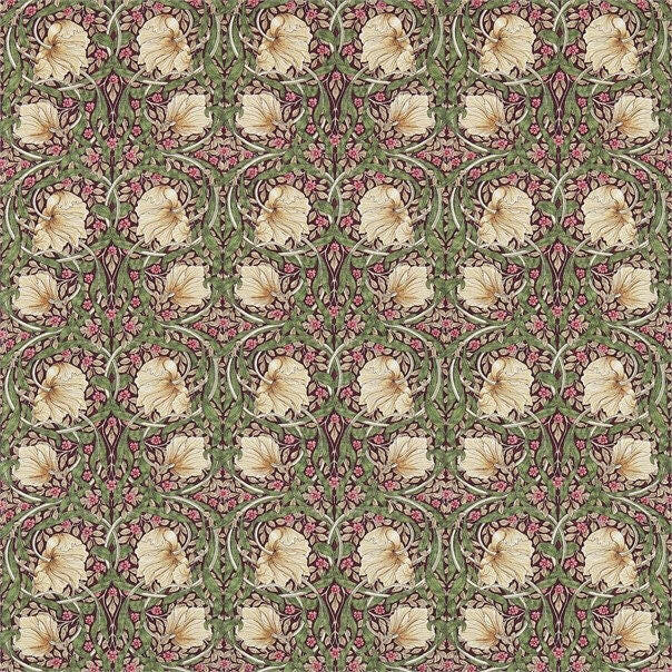 William Morris - Pimpernel - Aubergine / Olive - Cushion Cover Throw Pillow Designer Home Decor.
