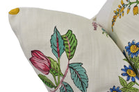 Thumbnail for a close up of a pillow with flowers on it